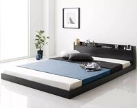 GIƯỜNG NGỦ GỖ CAO CẤP KIỂU NHẬT OHAHA 001 - Đen - 2mx2m2