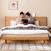 Giường Ngủ Gỗ Cao Su Thiết Kế Thanh Lịch Chuẩn Căn Hộ Hiện Đại Openliving GN538