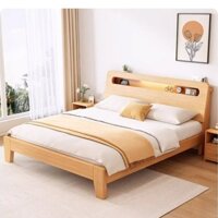 Giường Ngủ Gỗ Cao Su Tự Nhiên Cao Cấp