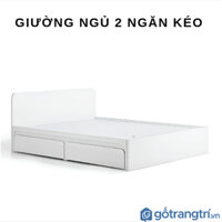 Giường Ngủ Gỗ Công Nghiệp 2 Ngăn Kéo -  GHY 508