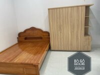 Giường Ngủ Gỗ Gõ Dạt Phản Kiểu Sò Phản Đuôi Chạm