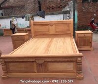 Giường Ngủ Gỗ Gụ Kiểu Dáng Đẹp