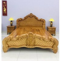 Giường ngủ gỗ hoàng gia - GN001