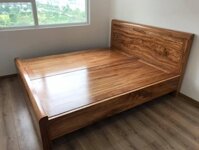 Giường Ngủ Gỗ Hương Xám 1m8 Phản Liền GN08