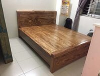 Giường ngủ gỗ hương xám (Nệm 1,8m x 2m)