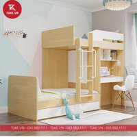 Giường ngủ gỗ MDF kết hợp bàn học G57