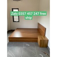 Giường ngủ gỗ MDF ngang 1m6 Free Ship Hồ Chí Minh và Bình Dương