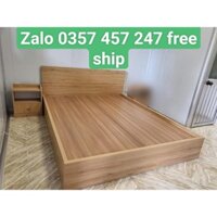 Giường ngủ gỗ MDF ngang 1m6 Free Ship Hồ Chí Minh và Bình Dương