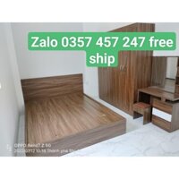 Giường ngủ gỗ MDF ngang 1m6 Free Ship Hồ Chí Minh và Bình Dương