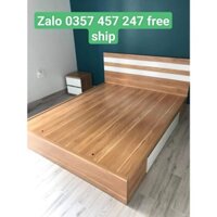 Giường ngủ gỗ MDF ngang 1m6 Free Ship Hồ Chí Minh và Bình Dương