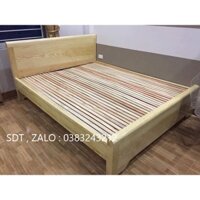 giường ngủ gỗ sồi 1m6