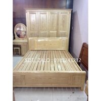 giường ngủ gỗ sồi 1m8