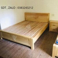 giường ngủ gỗ sồi 2mx2m2
