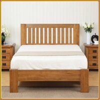 Giường ngủ gỗ sồi màu tự nhiên Juno sofa nệm 1m2 x 2m - 210 x 152 x 100cm