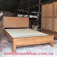 Giường ngủ gỗ Sồi Mỹ Montana 1m8x2m