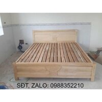 Giường ngủ gỗ sồi nga ngang 1m8 dọc 2m