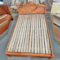 Giường Ngủ Gỗ Sồi Tim 1M8 Sang Trọng Giá Xưởng