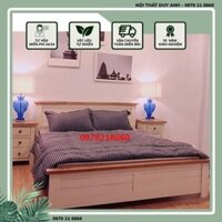 Giường Ngủ Gỗ Thông, giường gỗ 1m6 và 1m8- giường xuất khẩu đóng thùng