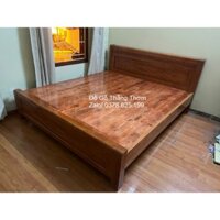 giường ngủ gỗ xoan đào 1m6