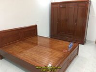 Giường Ngủ Gỗ Xoan Đào 1m8 * 2m