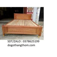 giường ngủ gỗ xoan đào 2mx2m2