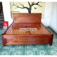Giường ngủ gỗ xoan đào lào dạt phản đẹp (1m6x2m và 1m8x2m)