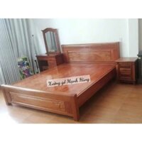 Giường ngủ gỗ xoan đào lào dạt phản đẹp (1m6x2m và 1m8x2m)