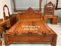 Giường ngủ Hoàng Gia gỗ Gõ Đỏ pachy 1m8 x 2m VÍP đẳng cấp