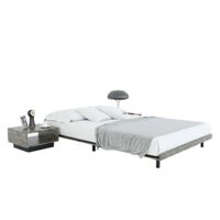 Giường ngủ JAPA gỗ cao su khung sắt lắp ráp GN68025