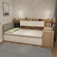 Giường Ngủ Kết Hợp Kệ Sách Và Bàn Học GN-357