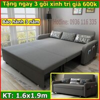 Giường ngủ kiêm ghế sofa cao cấp kt 160x190cm, giường ngủ thông minh gấp gọn có ngăn chứa đồ rộng rãi