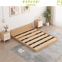 Giường ngủ kiểu Nhật 1m8x2m giường gỗ hiện đại pallet gỗ 1m6x2m nhiều kích thước KAPUCHI - KP310