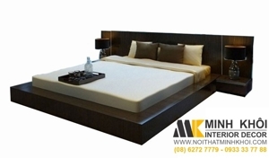 Giường Ngủ Kiểu Nhật Gỗ Xoan Đào 1m6 GN422