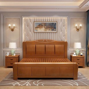 Giường Ngủ Kiểu Nhật Gỗ Xoan Đào 1m6 GN422