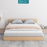 Giường ngủ màu vân gỗ 1m2 x 2m phong cách Nhật Bản thương hiệu TAMI - GP310A
