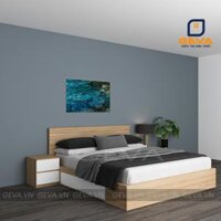 Giường ngủ nẹp inox 2 ngăn kéo – GN13