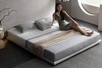 Giường ngủ nhập khẩu kiểu bệt không đầu mã 133