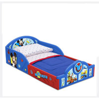 Giường ngủ nhựa cao cấp cho bé kèm đệm - 138x75x31 - xanh