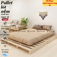 GIƯỜNG NGỦ PALLET, PALLET LẮP RÁP, GIƯỜNG NGỦ GẤP GỌN ĐỦ MỌI KÍCH THƯỚC GỖ THÔNG NHẬP KHẨUẢNH TẠI XƯỞNG - 1m2x2m - 5nan