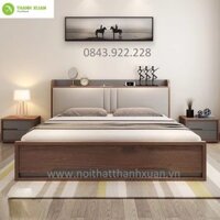 Giường ngủ thông minh bọc đệm cao cấp GNM002 1m6 x 2m
