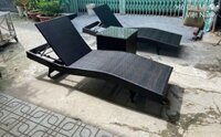 Giường ngủ thư giãn gấp gọn có nệm đa năng Ngang 70 dài 1m9 kèm theo bàn juno sofa