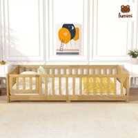 Giường ngủ trẻ em có rào chắn bệt sát sàn Dublin Bed