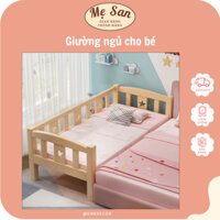 Giường ngủ trẻ em, giường gỗ thông cho bé ghép với giường bố mẹ, An toàn Chắc chắn - Sandecor