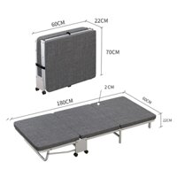 Giường Ngủ Văn Phòng Gấp gọn 23116 - Giường Gấp Di Động Thông Minh, Giường Đơn Sinh Viên, Bệnh Viện, Gia Đình