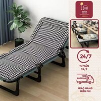 Giường ngủ văn phòng gấp gọn size 68x1m9, Giường xếp gấp gọn đa năng khung phủ sơn tĩnh điện hàng cao cấp