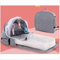 GIƯỜNG NGỦ XẾP GỌN CHO BÉ CÓ MÙNG CHỐNG MUỖI BABYKEY - King's Garden