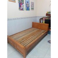 GIƯỜNG NGỦ/GIƯỜNG GỖ SỒI NGA 1,2M - TỰ NHIÊN/MÀU