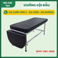 Giường nối mi, Giường mi nâng hạ chân sắt - Chuyên dùng nối mi, phun săm, nhỏ gọn, nệm da bền êm ái
