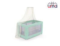 Giường Nôi Trẻ Em Khung Sắt Có Màn Hiện Đại GNTE008