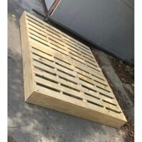 giường pallet gấp gọn kín chân 1mx2mx10cm